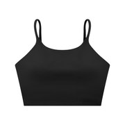 Women’s Spaghetti Strap Yoga Sports Bra thumbnail 11