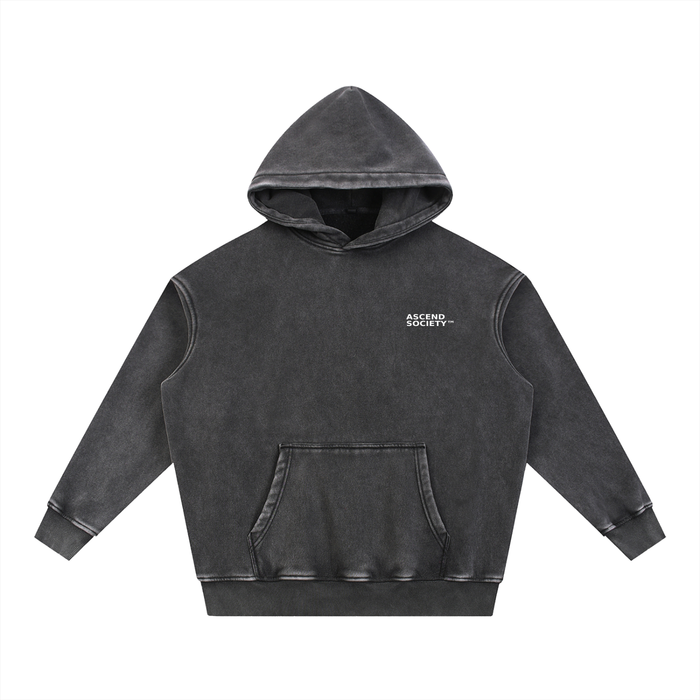Snow Wash Fleece Oversize Hoodie front