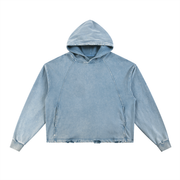 Vintage Washed Frayed-Hem Hoodie thumbnail 1