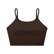 Women’s Spaghetti Strap Yoga Sports Bra thumbnail 13