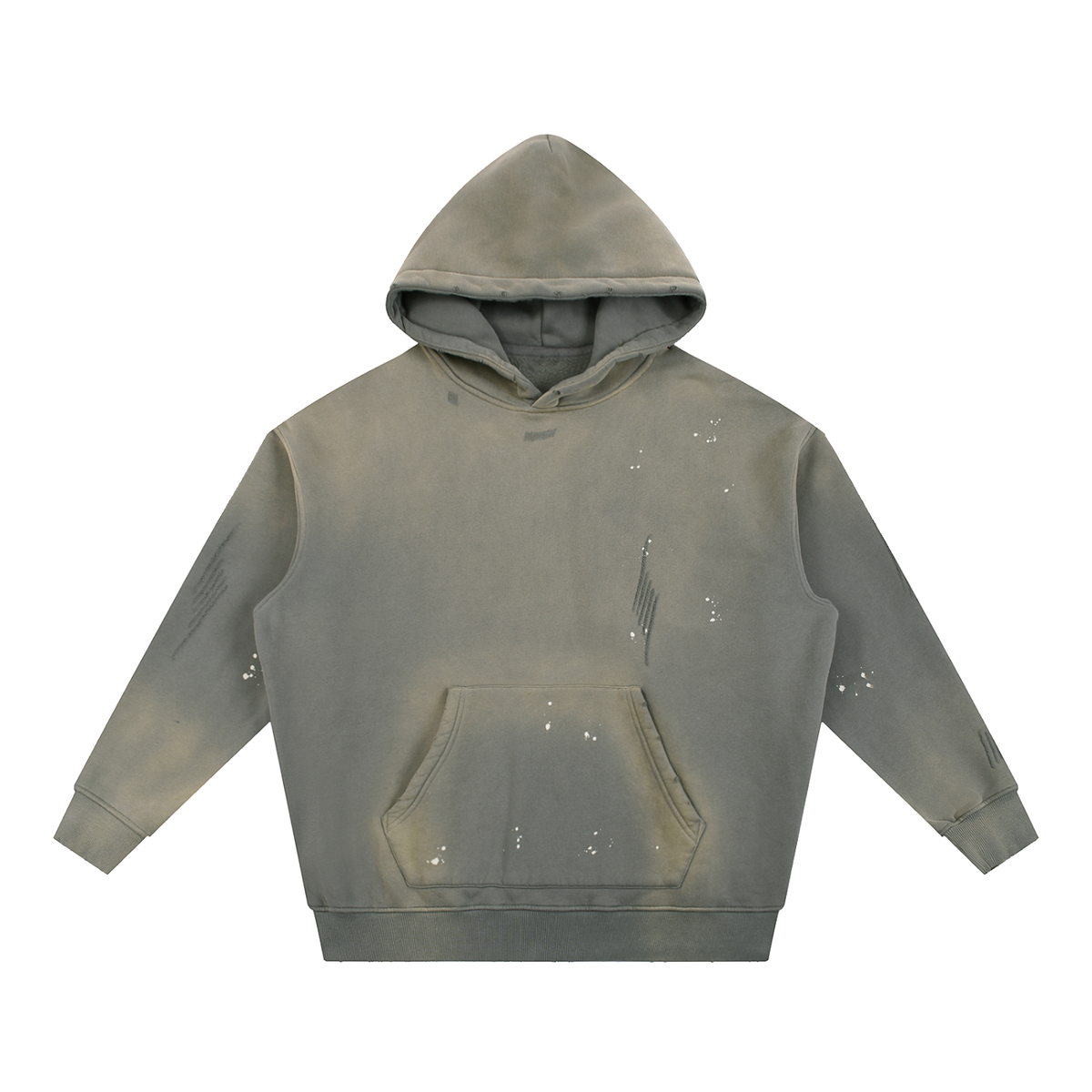 Men’s Vintage Washed Frayed Fleece Hoodie view 7