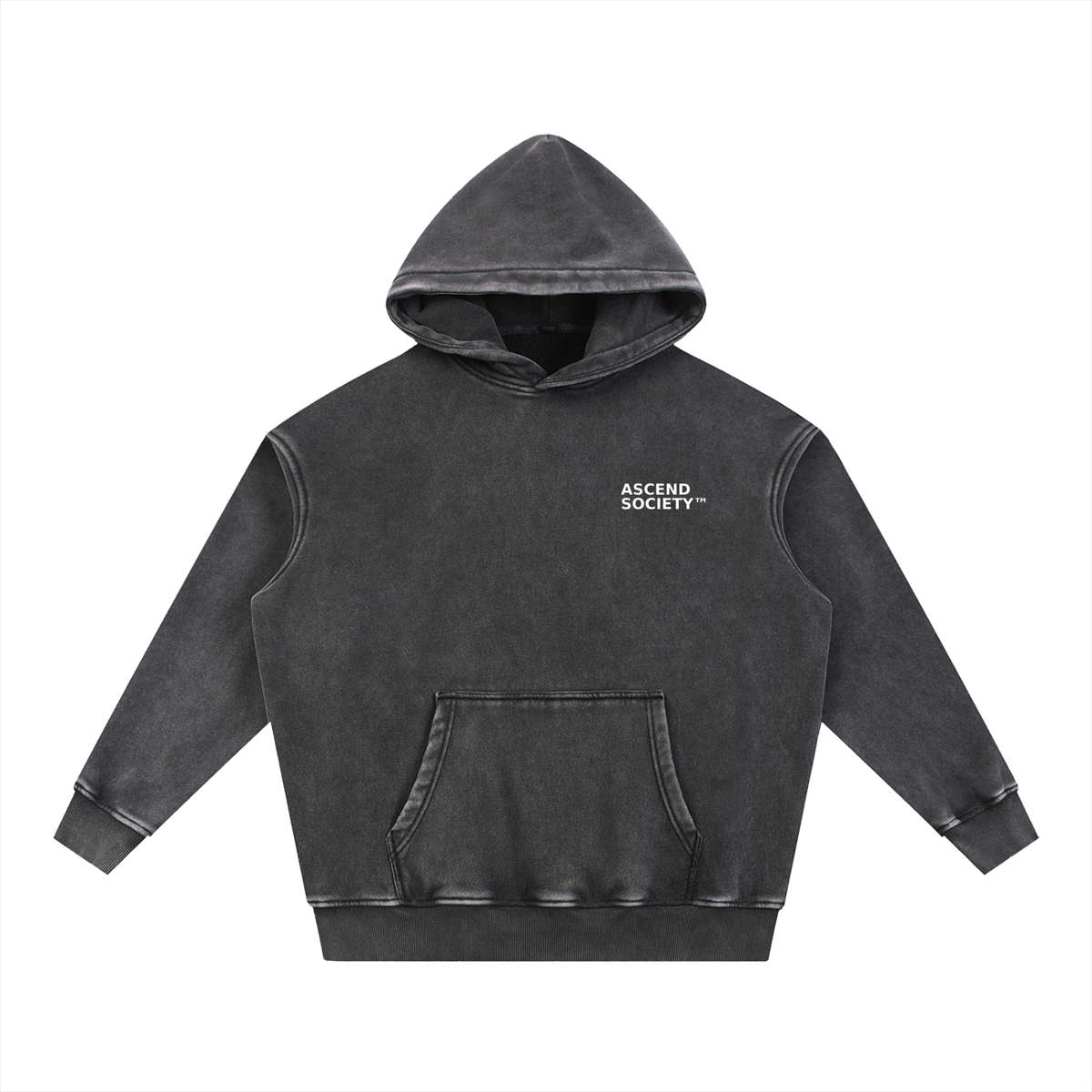 Men’s Ascend Society Washed Fleece Oversize Hoodie view 1
