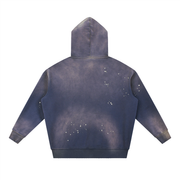 Men’s Vintage Washed Frayed Fleece Hoodie thumbnail 6
