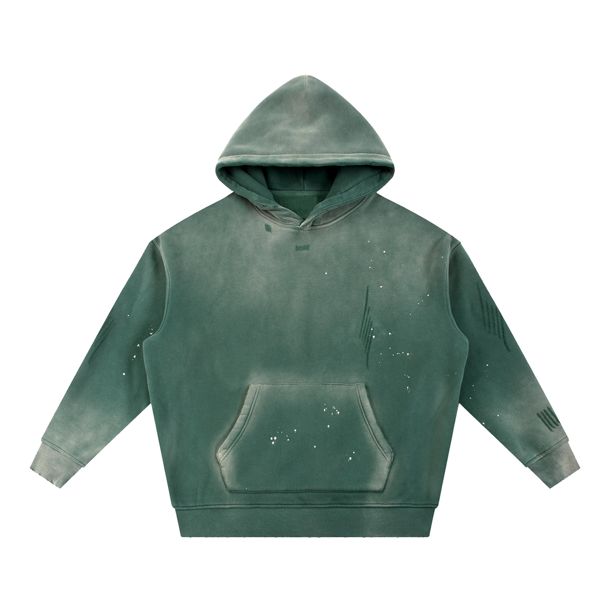 Men’s Vintage Washed Frayed Fleece Hoodie view 9