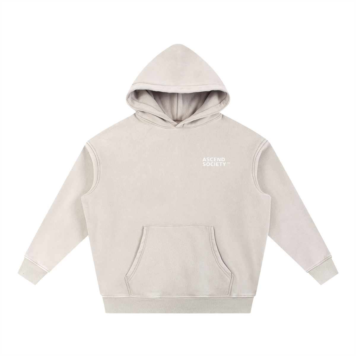 Men’s Ascend Society Washed Fleece Oversize Hoodie view 3